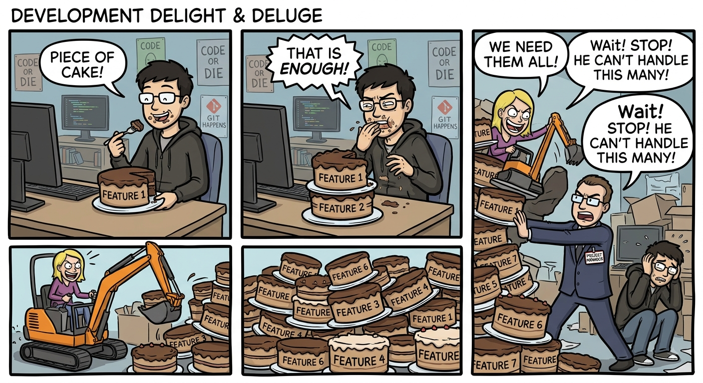 Development delight & deluge